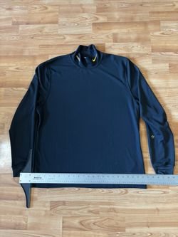Nike Nocta drake Golf Dri-Fit Mock Neck Sz XL Long Sleeve Shirt Black Polyester #golf #athletic tech