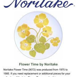 Vintage Noritake Flower Time