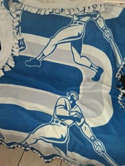 Dodgers Fleece Tie Blanket