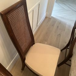 Vintage Henredo  Caned Back Chairs (4)