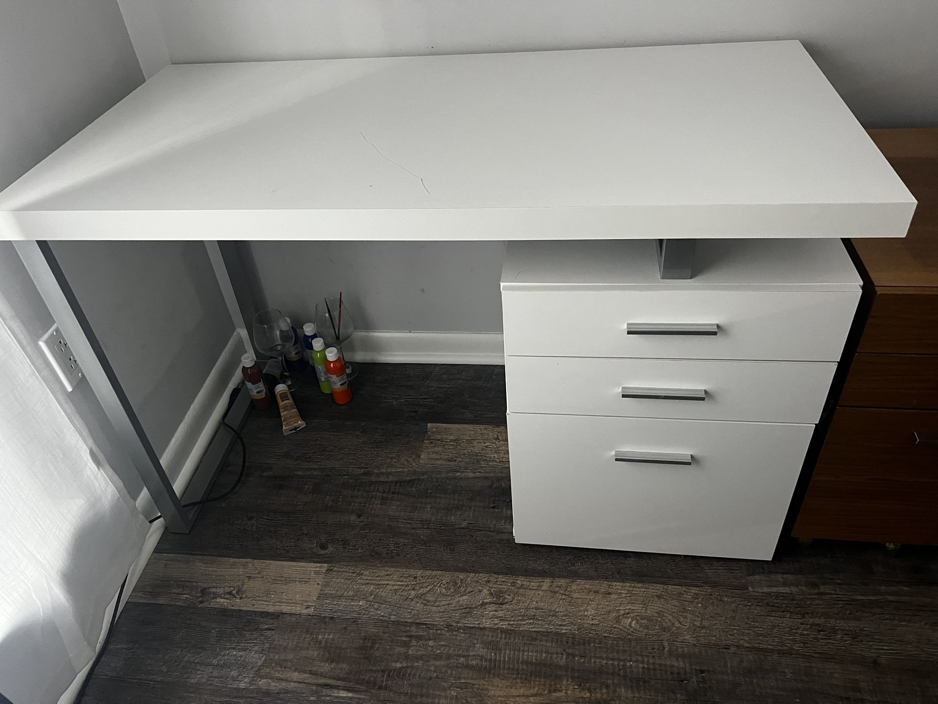 Desk With file cabinet 
