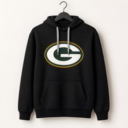 Green Bay Packers Black Pullover Hoodie