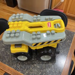 Tonka truck with Legos