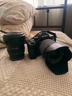 A7iii w/kit lens and 20 mm lens (willing to sell part of bundle)