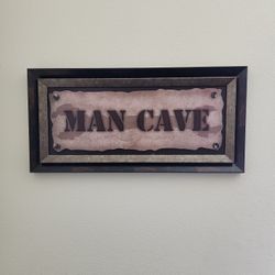 Man Cave Plaque