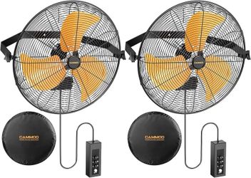 18 Inch Wall Mount Fan with 600D Oxford Cover, IPX4 Waterproof