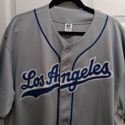 Official Dodgers Grey Jersey by Russell Athletic