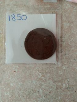 1850 Braided Hair Large Cent