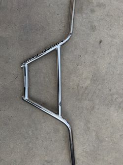 2WG chrome handle bars throne not chopped bmx