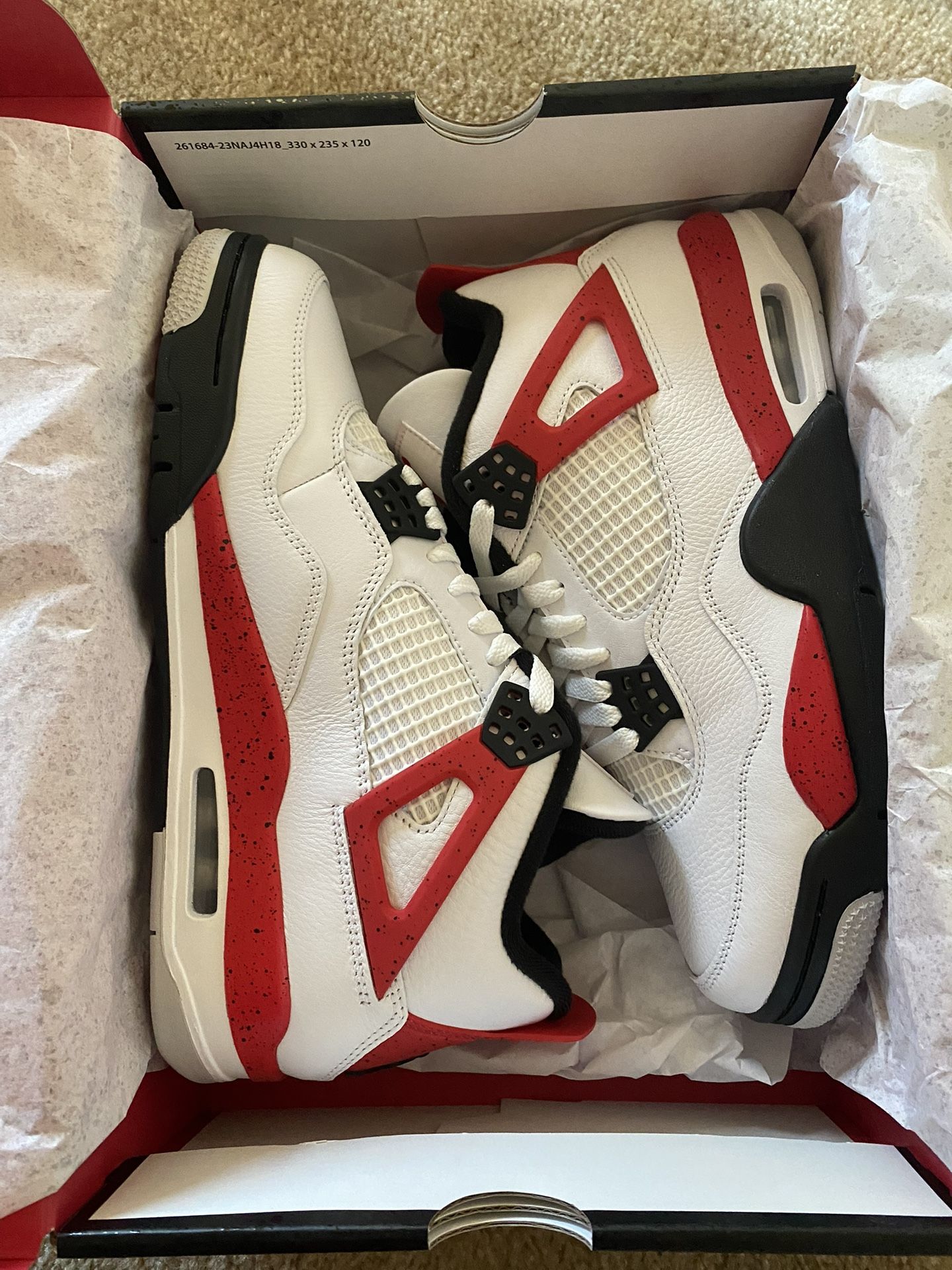 Brand New Jordan 4 Red Cement Size 9