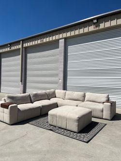 🔥 58% OFF Paige 6-Piece Modular Fabric Sectional – Certified Clean + Free Delivery Available 🚚
