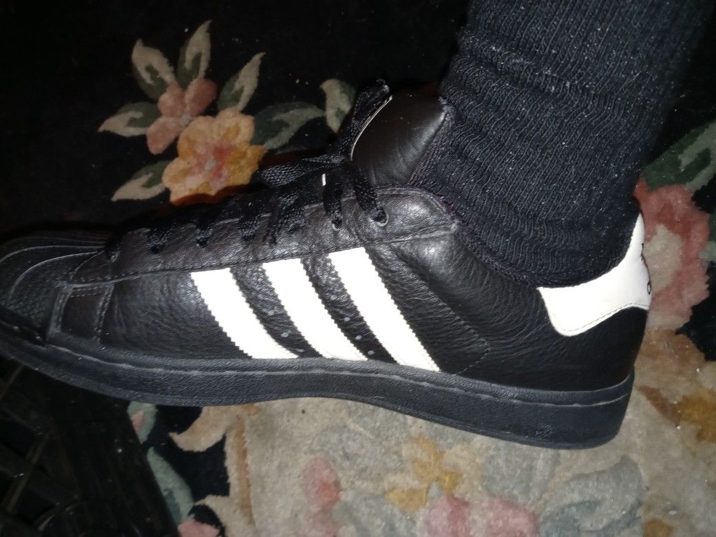 Like Brand New In The Original Box With The Original Receipt From 2007 Adidas Superstar 2 Black With White Stripe