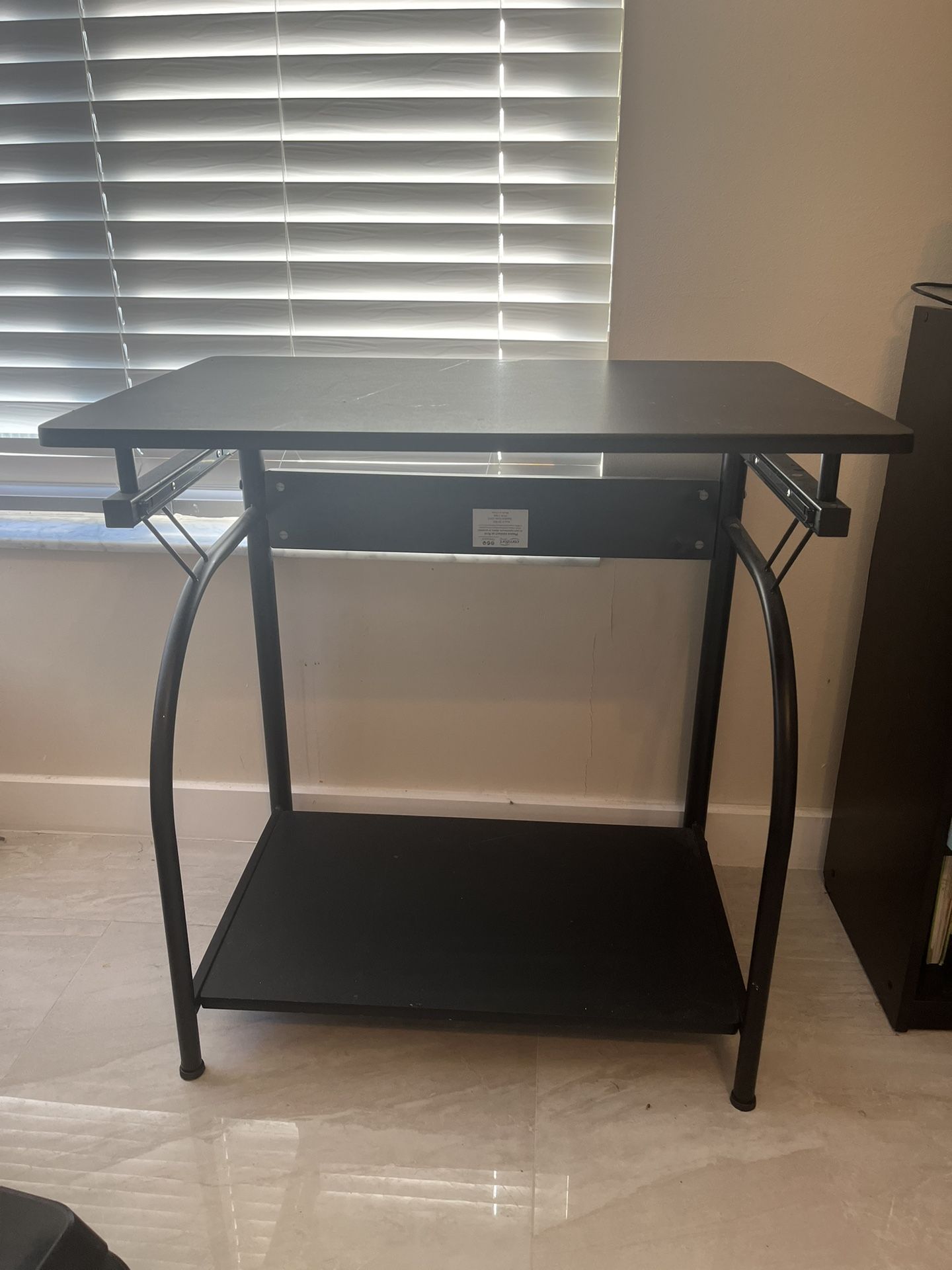 Black Computer Desk In Perfect Condition