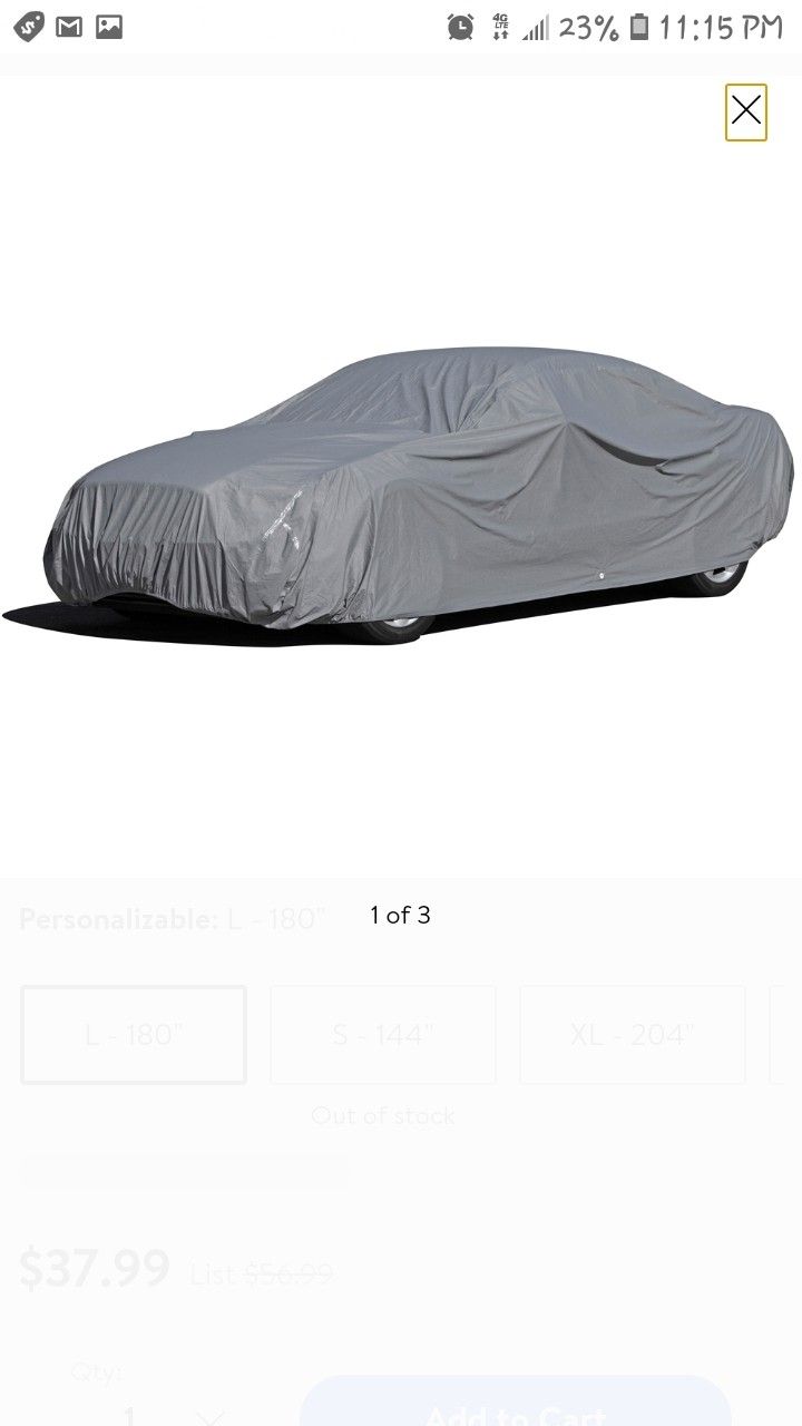 OxGord CCAR-745-LG WATERPROOF CAR COVER. NEW