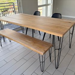 Dining Table With Bench And Chairs 