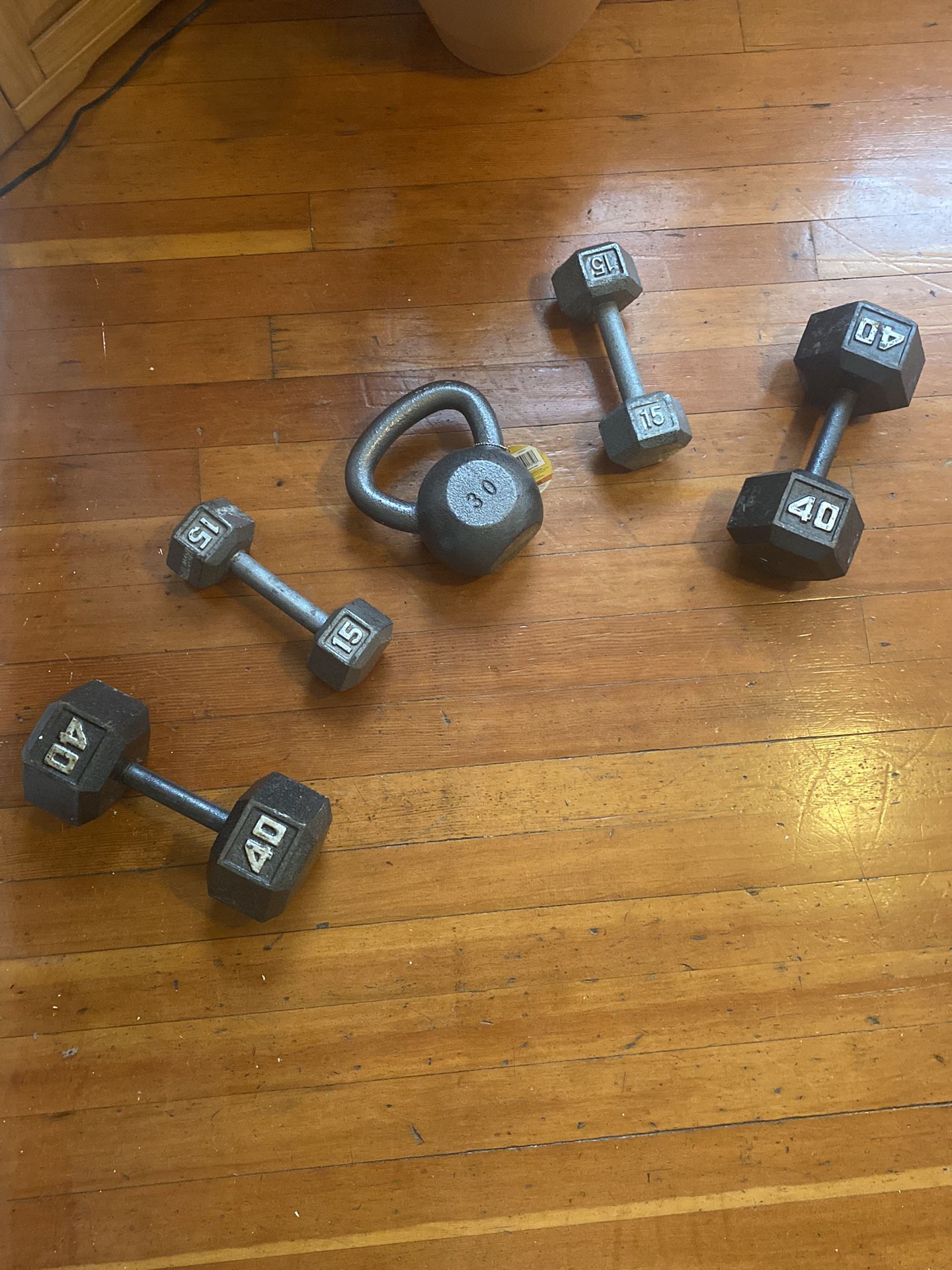 Gym Weights (Dumbbells And Kettlebell)