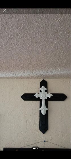 Nice black and white cross cash only