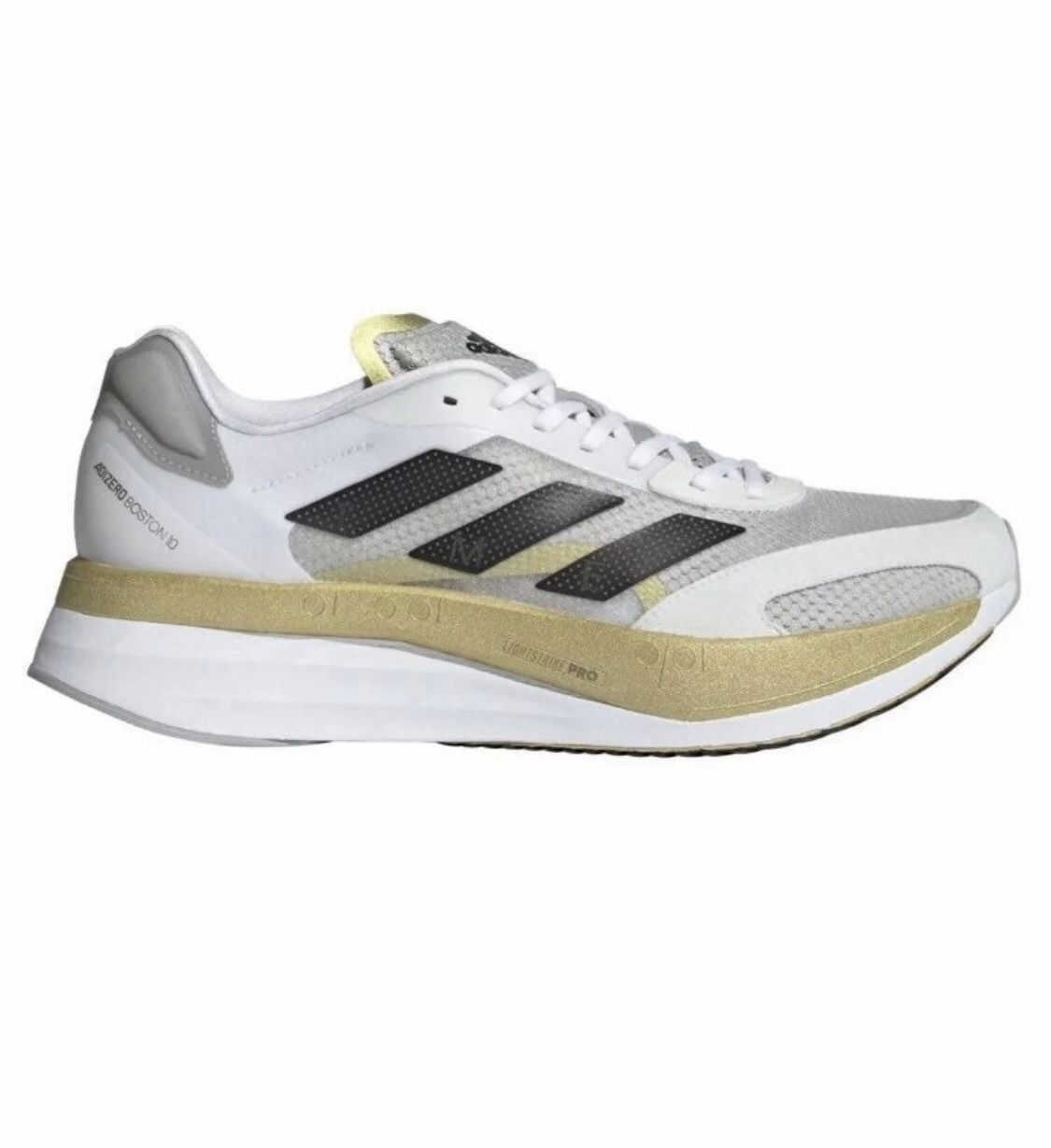 Adidas Adizero Boston TME Running Training Shoes Men's  White Gold GY4929 New with box without lid.