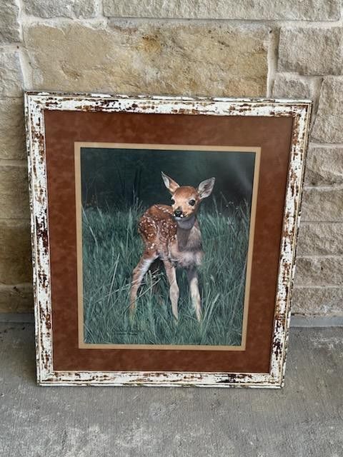Charles Frace Signed "NEW ARRIVAL" Baby Deer,All Products : American Fashion Style Bags On Sale