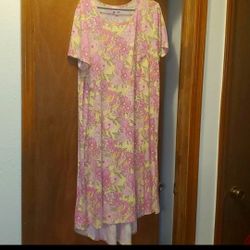 Lularoe Pink & Yellow High LOW DRESS