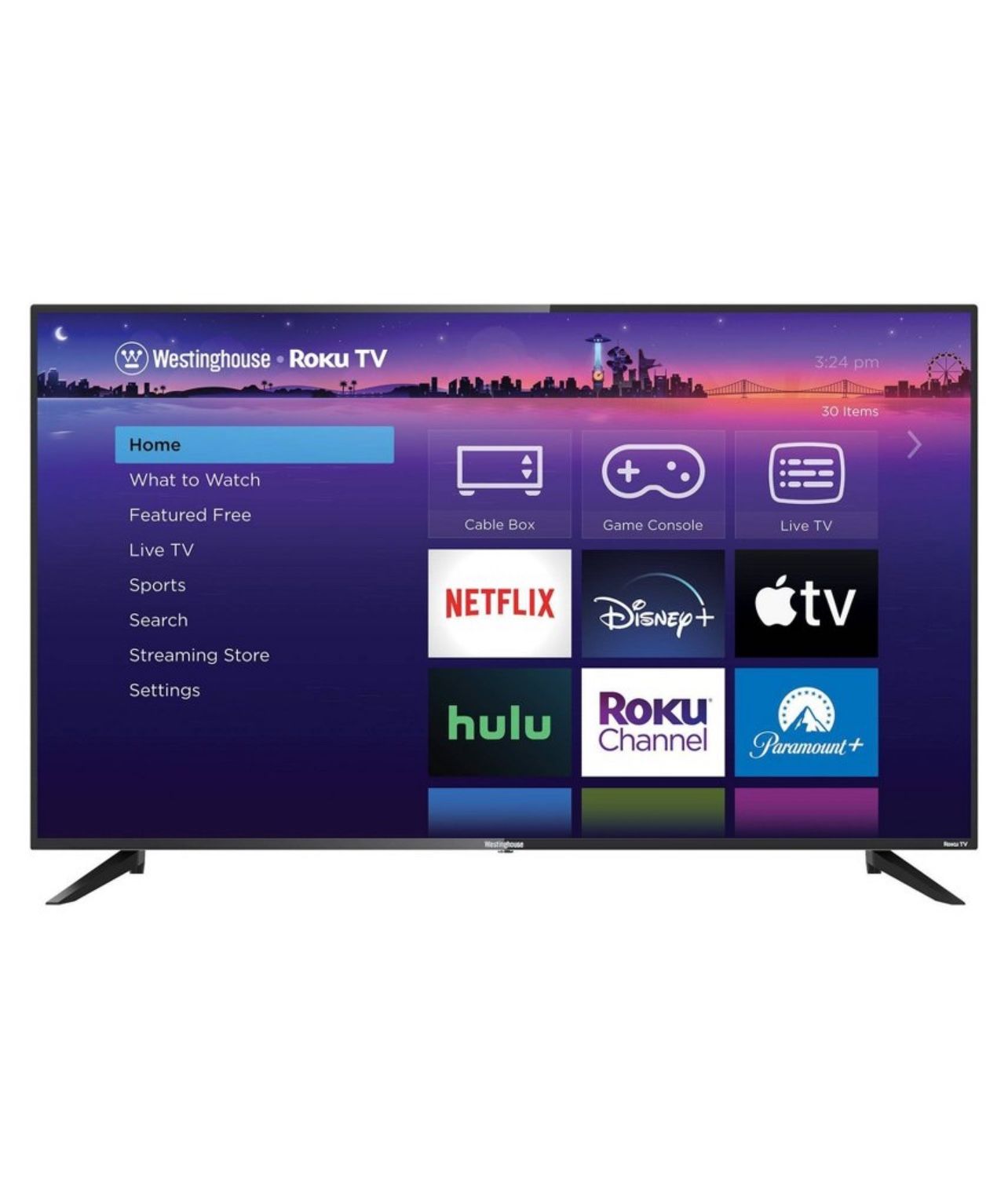 Westinghouse 65" 4K Ultra HD Smart Roku TV with HDR: Google Assistant, Apple Airplay