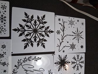 Snow Flakes  stencils $2 each.