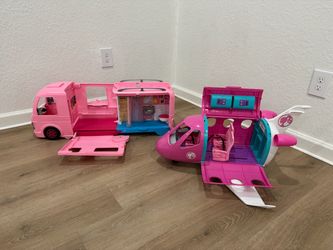 BARBIE CAMPER + PLANE - RETAIL $200