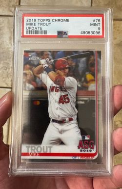 2019 Topps Chrome Update Mike Trout #76 PSA 9