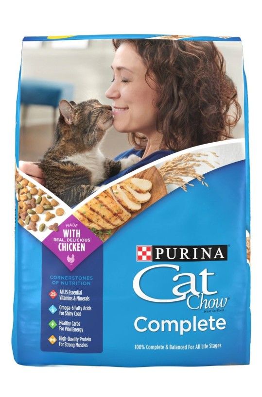 Purina Cat Chow Complete With Real Chicken High Protein Dry Cat Food 3.15lbs