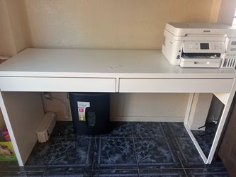 White desk