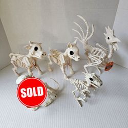 Halloween Skeleton Animals NEW