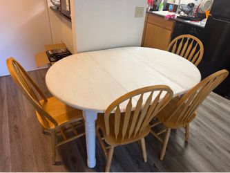 Solid wood kitchen table set