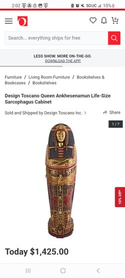 Life-Size Sarcophagus Cabinet