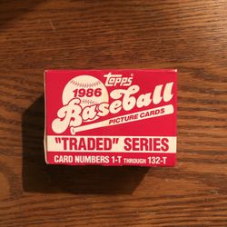 1986 tops traded factory sealed