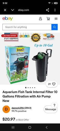 Tetra Internal Power Filter 5-10 Gallons