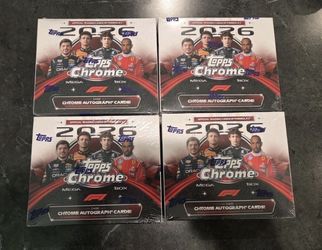 2026 Topps Chrome Formula 1 Mega Box (LOT of 4) **FREE SHIPPING**