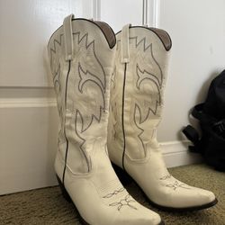 White Cowboy Boots 