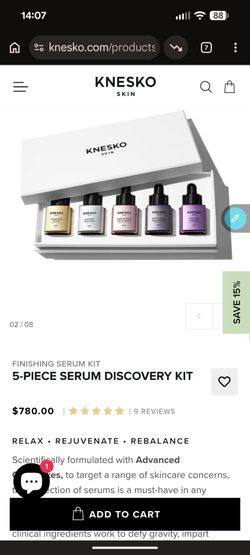 KNESKO 5x30ml WELLNESS SERUMS SAMPLE KIT ($780 NEW)