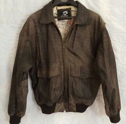 Leather pilots jacket. Ladies size M