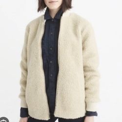 Abercrombie & Fitch Sherpa Bomber Jacket 
