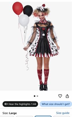 Spirit - Womens Creepy Clown Halloween Costume