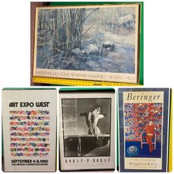 URGENT MOVING SALE! Lot of 4 Huge Vintage Gallery Art Pieces & Posters - $50