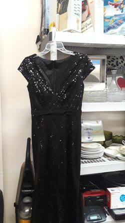 Black sequin dress