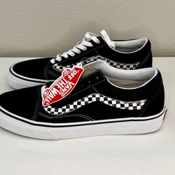 VANS Old Skool (Sidestripe V) Black/True Size 8.5 Mens