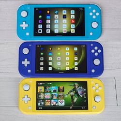 NINTENDO SWITCH LITE WITH 200 BEST GAMES
