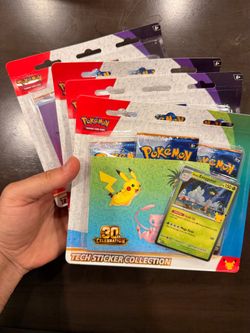 Pokemon 30th anniversary tech sticker