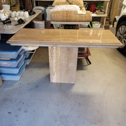 IMPORTED ITALIAN TRAVERTINE TABLES 