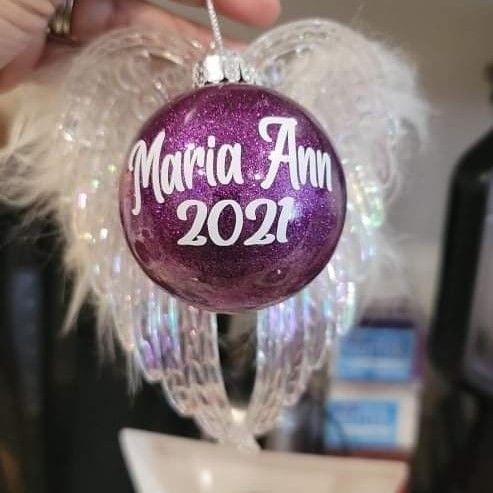 Personalized Angel Wing Ornaments 