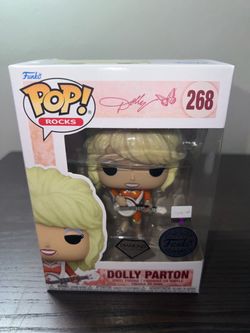 VAULTED SPECIAL EDITION DIAMOND GLITTER Dolly Parton Funko Pop Rocks #268 Country Music SE Vinyl