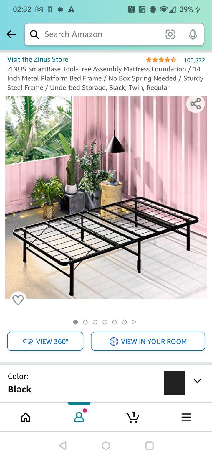 Twin Bed frame Zinus